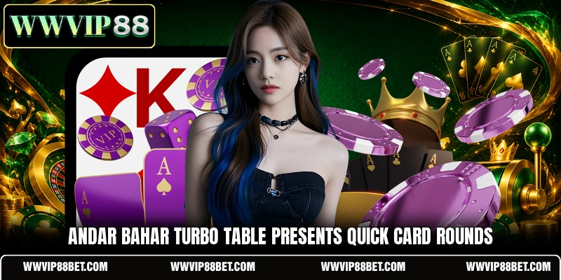 Andar Bahar Turbo table presents quick card rounds