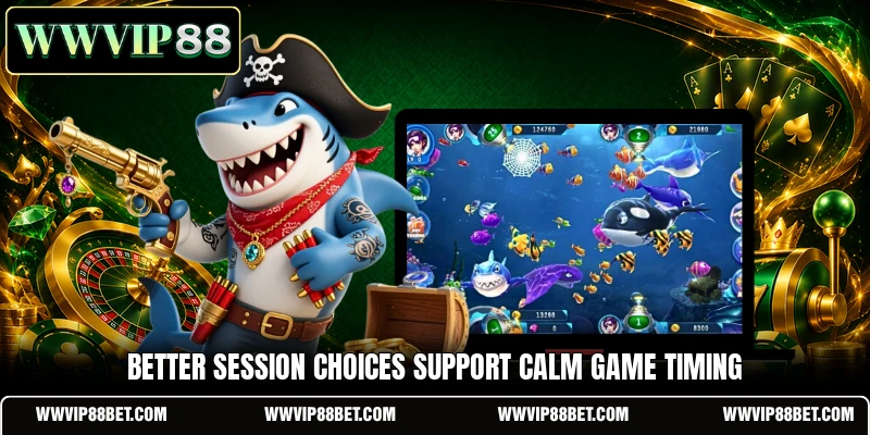 Better session choices support calm game timing