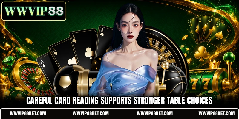 Careful card reading supports stronger table choices