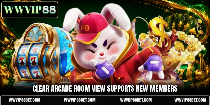 Clear Arcade room view supports new members