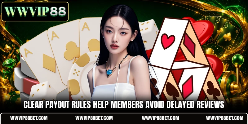 Clear payout rules help members avoid delayed reviews