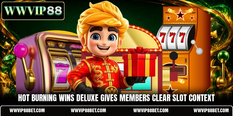 Hot Burning Wins Deluxe gives members clear slot context