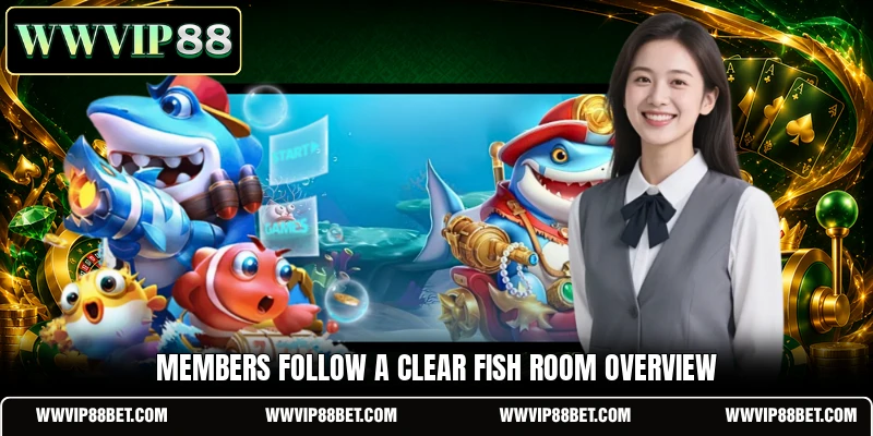 Members follow a clear Fish room overview