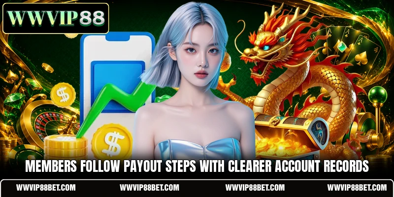 Members follow payout steps with clearer account records