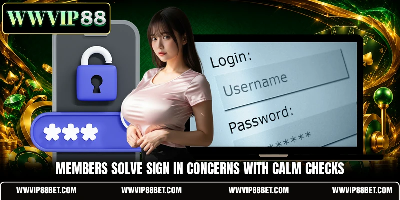 Members solve sign in concerns with calm checks