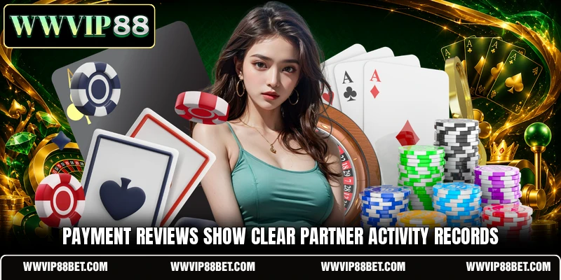 Payment reviews show clear partner activity records