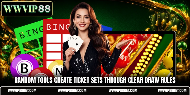 Random tools create ticket sets through clear draw rules