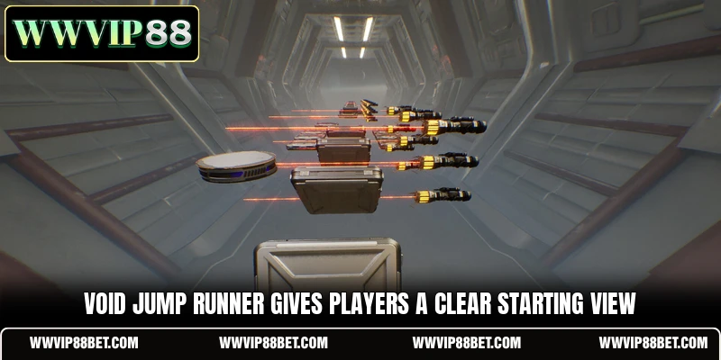 Void Jump Runner gives players a clear starting view